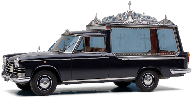 Carro funebre storico dell'Agenzia Funebre Humanitas