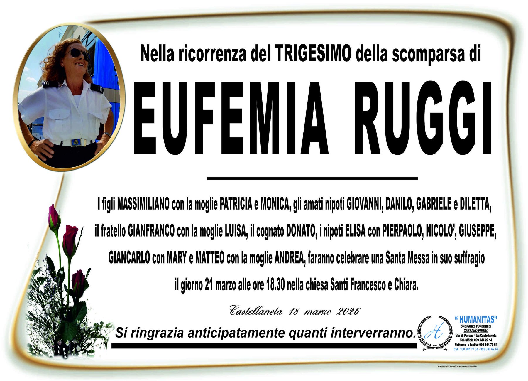 Manifesto di Eufemia Ruggi