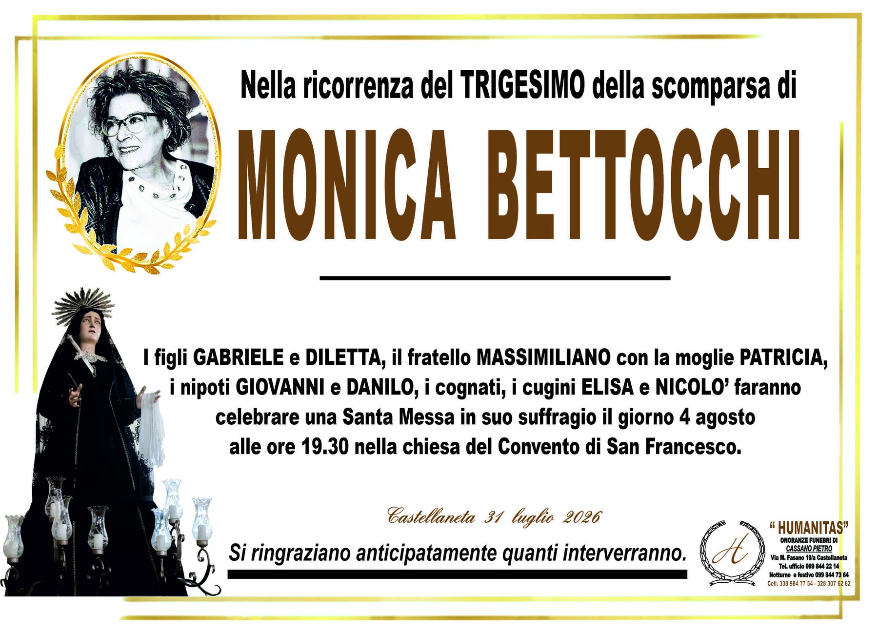 Manifesto di Monica Bettocchi