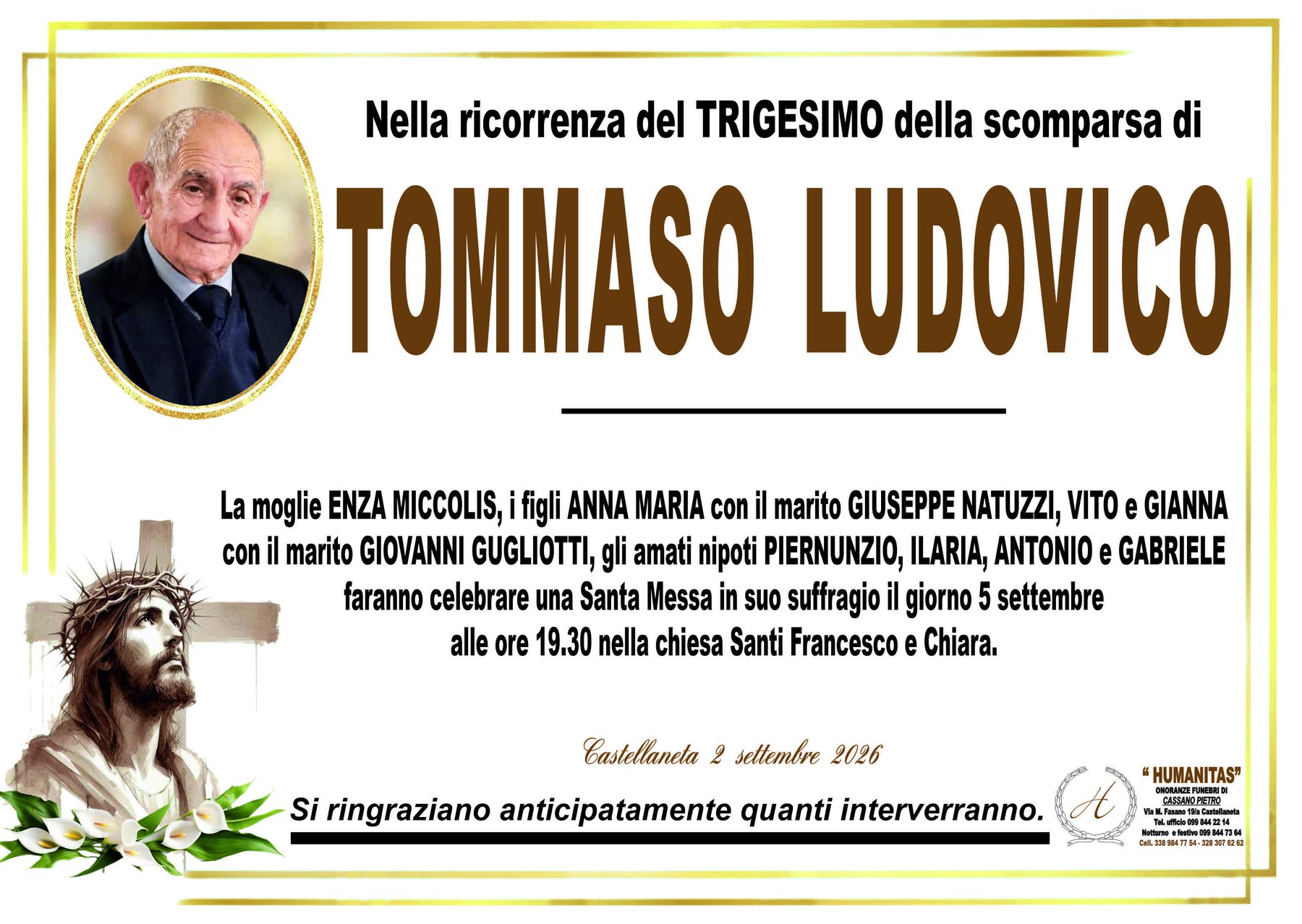 Manifesto di Tommaso Ludovico